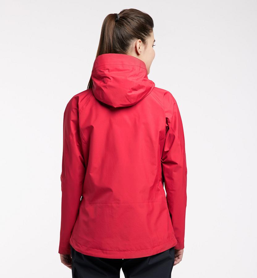 Haglöfs Womens Astral GTX Jacket Real Red New Zealand 04829CVKN